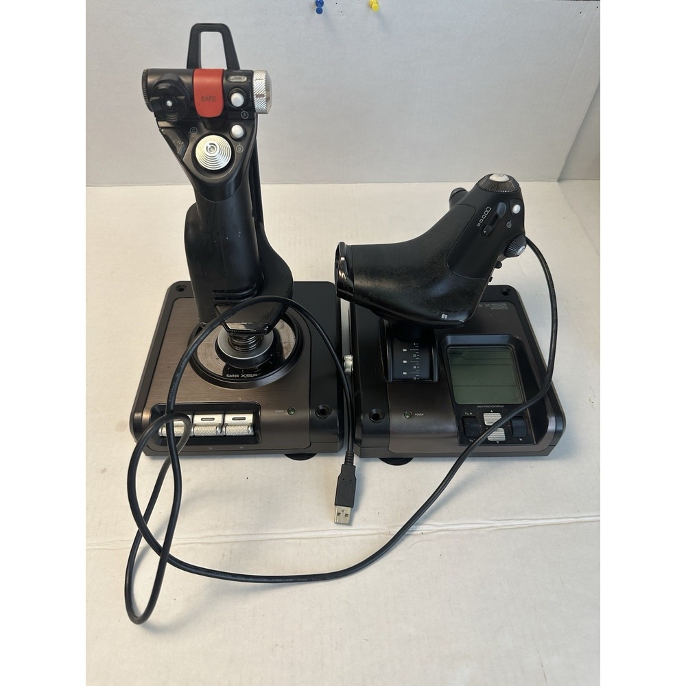 Saitek X52 Pro Joystick & Throttle PC - UNTESTED NO CABLE - For Parts